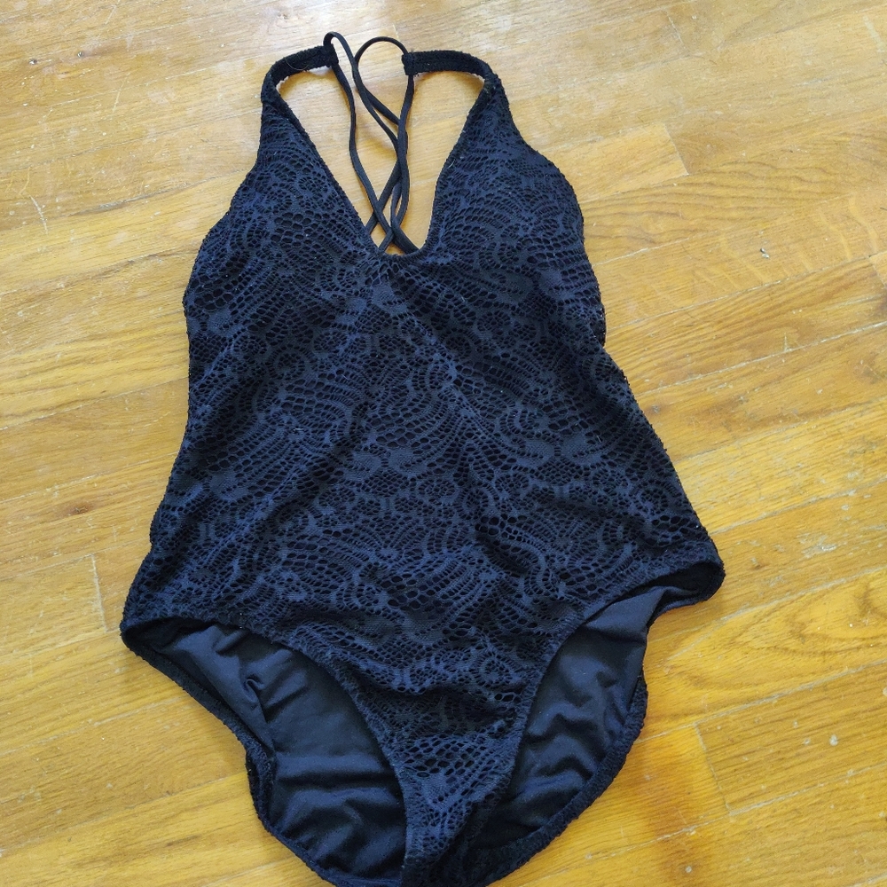 BLACK Polo Ralph Lauren one piece swimsuit